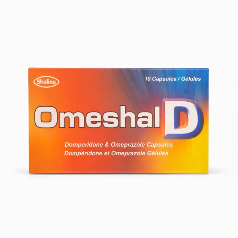 Shalina Omeshal-D Capsules (Omeprazole 20 mg + Domperidone 10 mg) x 10 Capsules